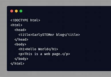 Basic HTML document with a title, a Hello World heading and a paragraph